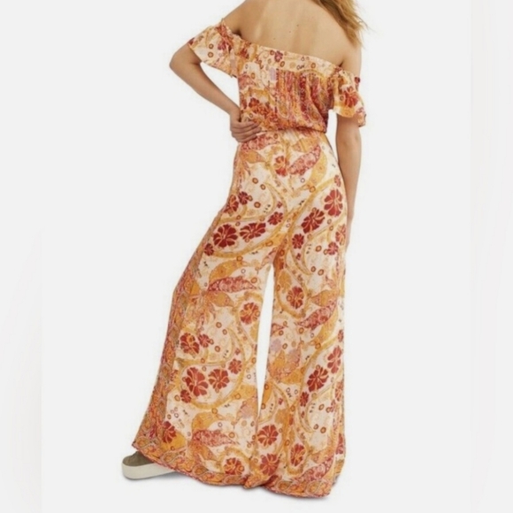 **HP** FREE PEOPLE Off The Shoulder Jumpsuit - Picture 9 of 10